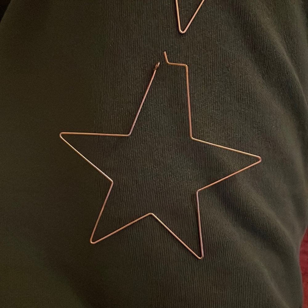 Oversized star hoops